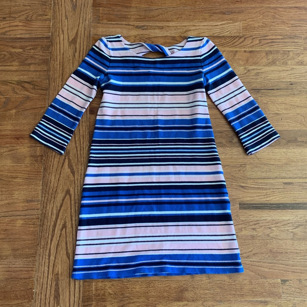Lilly Pulitzer Striped Stretchy Dress 3/4 Sleeves Woman’s XS
